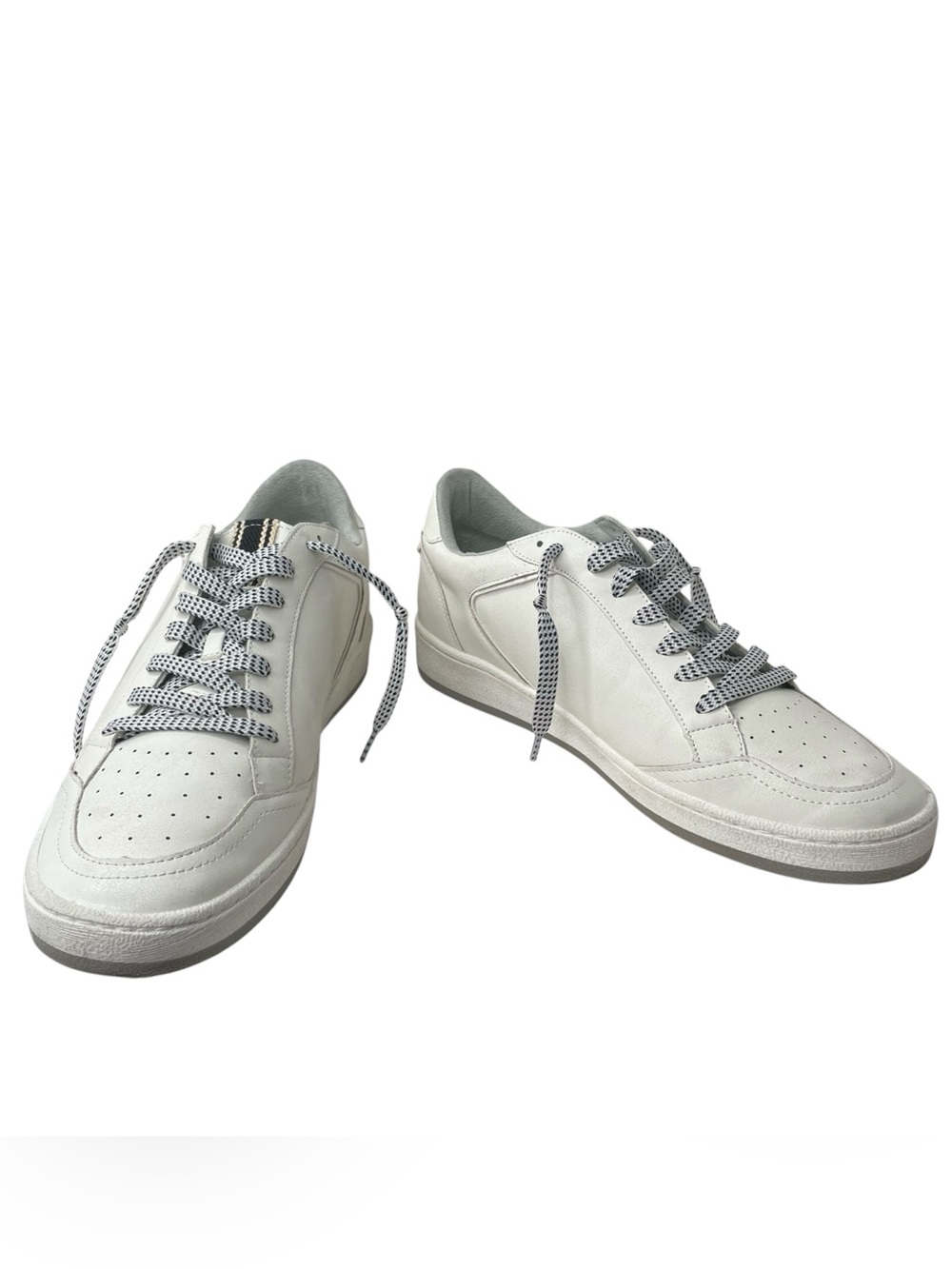Shu Shop Park White Size 10 Womens Leather Flat Lace Up Sneakers Shoes